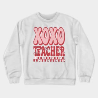 Xoxo Teacher T Shirt Valentine T shirt For Women Crewneck Sweatshirt